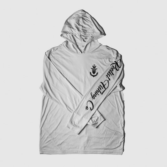 Reelist Co. Hooded UV Tech Shirt- Aluminum